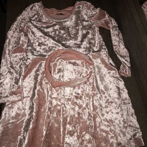 Girls pink polyester dress (children’s place)